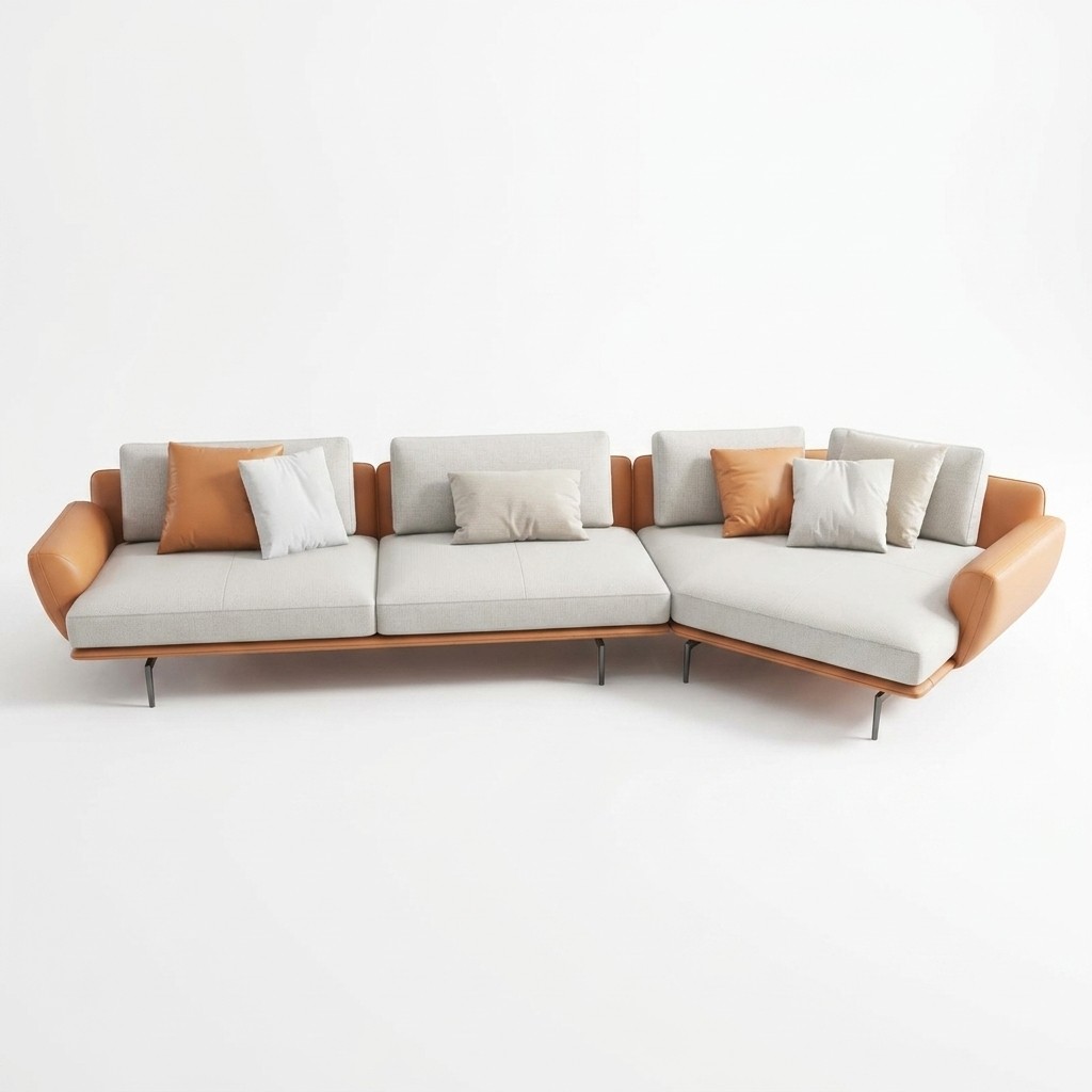 Ecksofa L-Form Stoff Couch Wohnlandschaft Garnitur Design Modern Sofa Neu Sofas